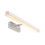 Nordlux Otis 60 Wandlamp Aluminium Chroom 17W 1650lm 930 Warm Wit | IP44 - Beste Kleurweergave - 3Step Dimbaar