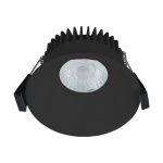 Nordlux Downlight Albric Aluminium Zwart 8W 590lm 38D - 927 | 90mm - IP44 - Beste Kleurweergave - Dimbaar