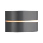 Nordlux Sibelis Wandlamp Aluminium Grijs | IP44 - Geschikt voor E27