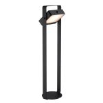Nordlux Saulio Sokkel Lamp Aluminium Zwart 4.45W 370lm - 830 Warm Wit | IP44 - Solar