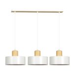 Emibig Hanglamp Torin Staal Wit | Geschikt voor 3x E27 - Max 15W