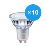 Voordeelpak 10x Philips MASTER Value LED Spot GU10 PAR16 3.7W 285lm 60D - 940 Koel Wit | Beste Kleurweergave - Dimbaar - Vervangt 35W