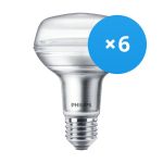 Voordeelpak 6x Philips Corepro LED Spot E27 R80 4W 345lm 36D - 827 Zeer Warm Wit | Vervangt 60W