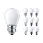 Voordeelpak 10x Philips Corepro LED Lustre E27 Kogel Mat 4.3W 470lm - 827 Zeer Warm Wit | Vervangt 40W
