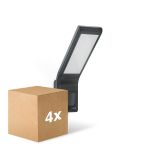 Voordeelpak 4x Steinel LED Floodlight XLED Home Antraciet 10.5W 550lm - 830 Warm Wit | IP44 - Bewegingssensor - Symmetrisch