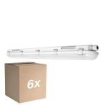 Voordeelpak 6x Ledvance LED Waterdichte Montagebalk Vochtbestendig 32W 4400lm - 865 Daglicht | 120cm 