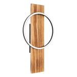 Eglo Wandlamp Boyal Hout Zwart, Roestig 12W 1700lm - 830 Warm Wit