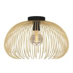 Eglo Plafondlamp Venezuela Zwart, Goud | Geschikt voor E27