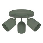 Eglo Plafond Spot Tilston Staal Groen | Geschikt voor 3x E14