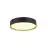 SLV Decona Wand en Plafondlamp Aluminium Zwart Rond 18W 1560lm - 930 Warm Wit | IP44 - Beste Kleurweergave - Dimbaar 