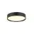 SLV Decona Wand en Plafondlamp Aluminium Zwart Rond 18W 1450lm - 930 Warm Wit | IP44 - Beste Kleurweergave - Dimbaar 