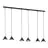 Emibig Hanglamp Elit Staal Zwart | Geschikt voor 6x GX53 - Max 12W