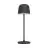 Eglo Tafellamp Mannera Aluminium Zwart 2W 200lm - 830 Warm Wit | IP54 - Touch Dimbaar - USB-C