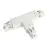 3 Fase T-connector V Aarde Links - Wit