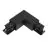 3 Fase Hoek Connector 90d V Aarde Intern - Zwart