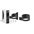 D'Lite Wandlamp Lucia Zwart 1.5W - 830 Warm Wit | IP54 - Solar Accu - Lichtsensor
