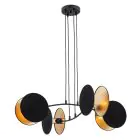 Emibig Hanglamp Motif Staal Zwart | Geschikt voor 4x E27 - Max 15W