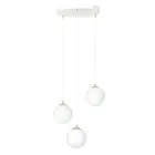 Emibig Hanglamp Royal Staal Wit | Geschikt voor 3x E14 - Max 10W