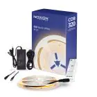Noxion LED Strip Naga 5 Meter Complete Set - Smart Wifi - 24V - 320LEDs/m - COB - 8W/m - 930 Warm Wit | 8mm - IP20 - Beste Kleurweergave