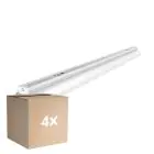 Voordeelpak 4x Noxion Montagebalk Click Reflector V2 LED T8 | Geschikt voor 1x 120cm LED Buis