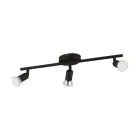 Eglo Plafondlamp Buzz-LED Staal Zwart 3x2.8W 3x250lm - 830 Warm Wit | IP20 - Incl. 3x GU10