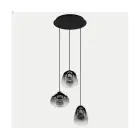 Eglo Hanglamp Aguilares Staal Zwart | IP20 - Geschikt voor 3x E27 