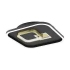 Eglo Wand en Plafondlamp Tiriolo Staal Zwart Goud 16.2W 2100lm - 840 Koel Wit | IP20 