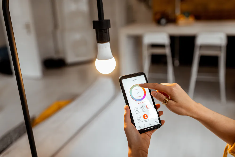 App voor lichtafstemming tunable white LED lamp